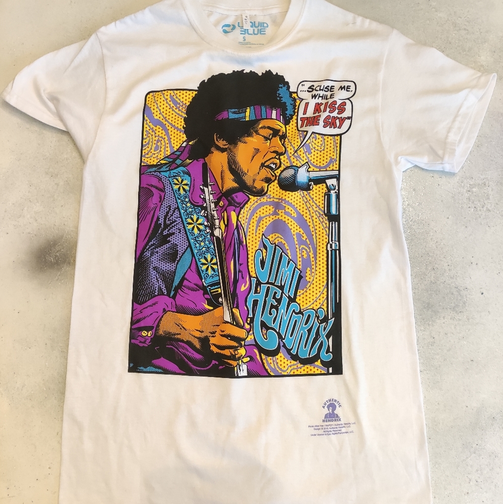 Jimi  Hendrix kiss the sky t shirt size small
